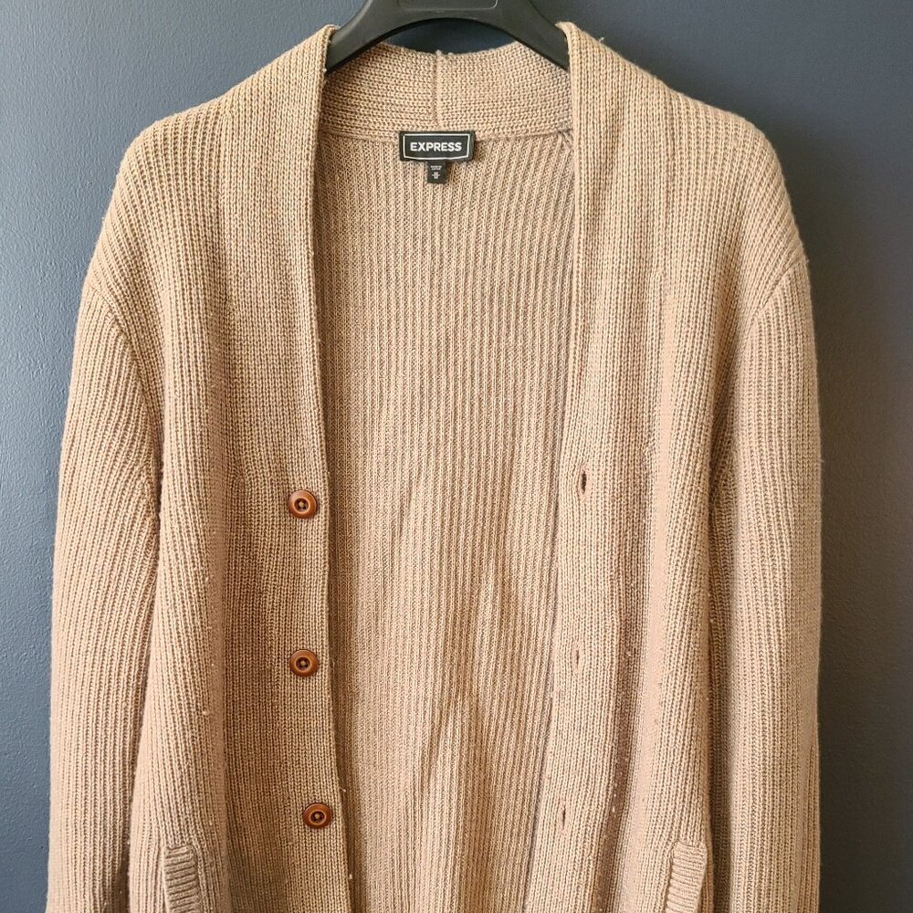 Cozy Express Men’s Shawl Collar Knit Cardigan (Medium)